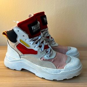 PALLAKIX 90TX Color Block Platform Sneakers